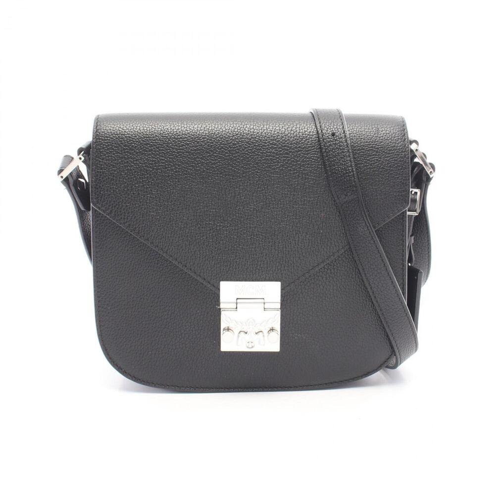 MCM Patricia Shoulder Bag/Handbag, Leather, Women's, Black